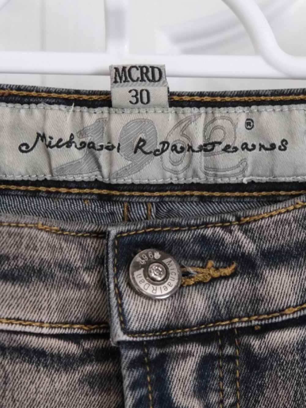 Vintage Michael R Dan (MCRD 1962) purple-wash embellished jeans - Picture 4 of 11